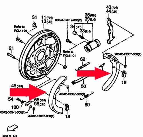 Brake Shoe Set Rear
